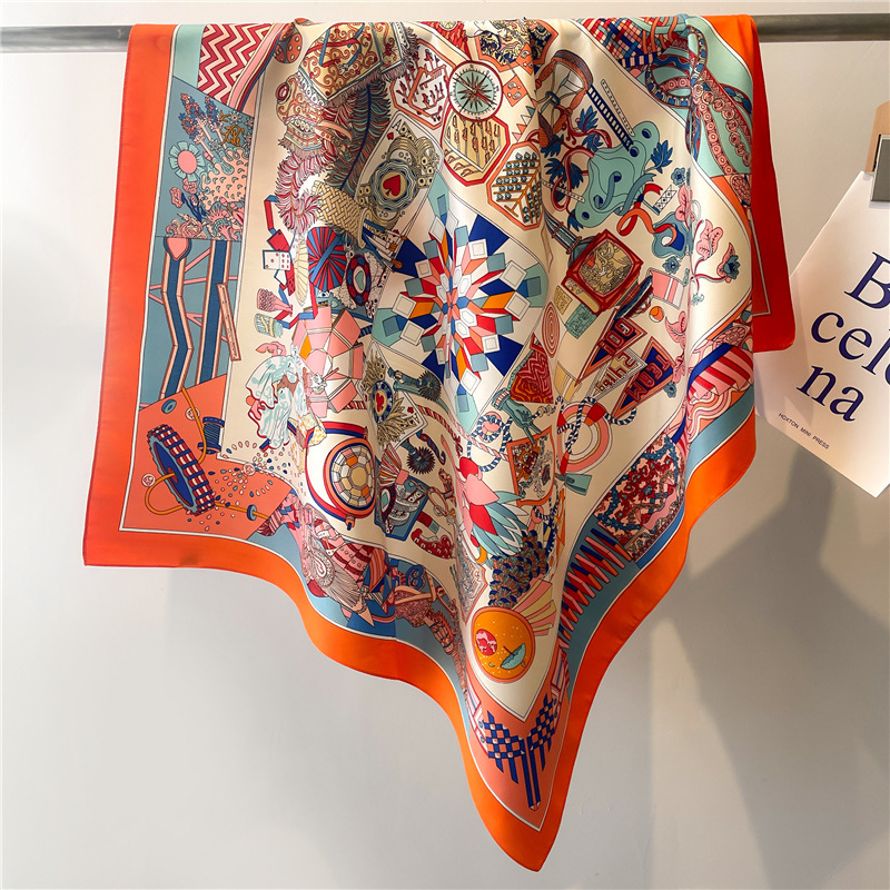 2026 New Square Twill Silk Sca - Head Wrap Turban 评论和价格