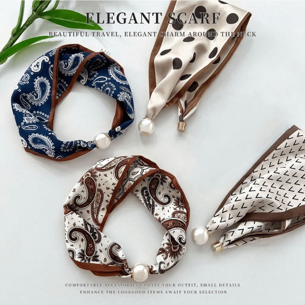 Elegant Magnetic Clasp Pearl S - Face Scarf Mask 评论和价格
