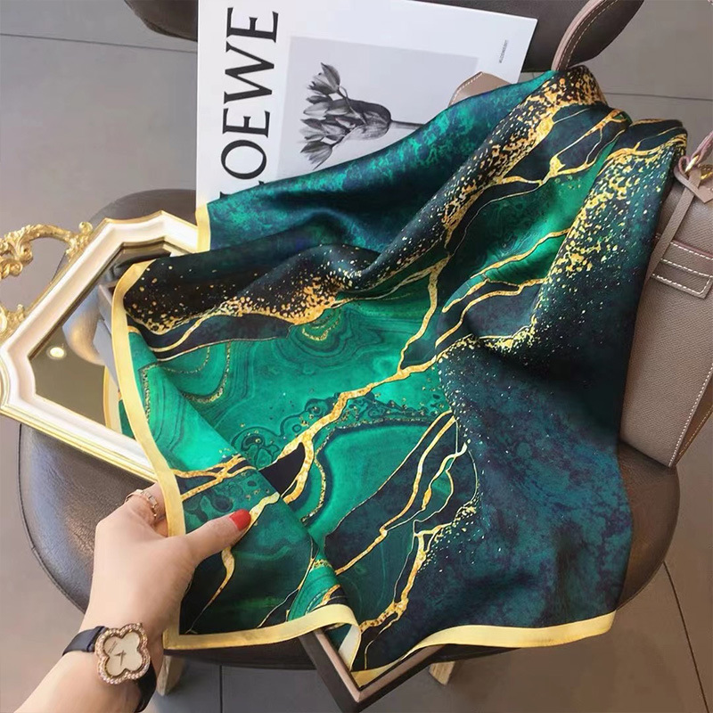 70x70cm Women Scarf Silk Feeli - Face Scarf Mask 评论和价格