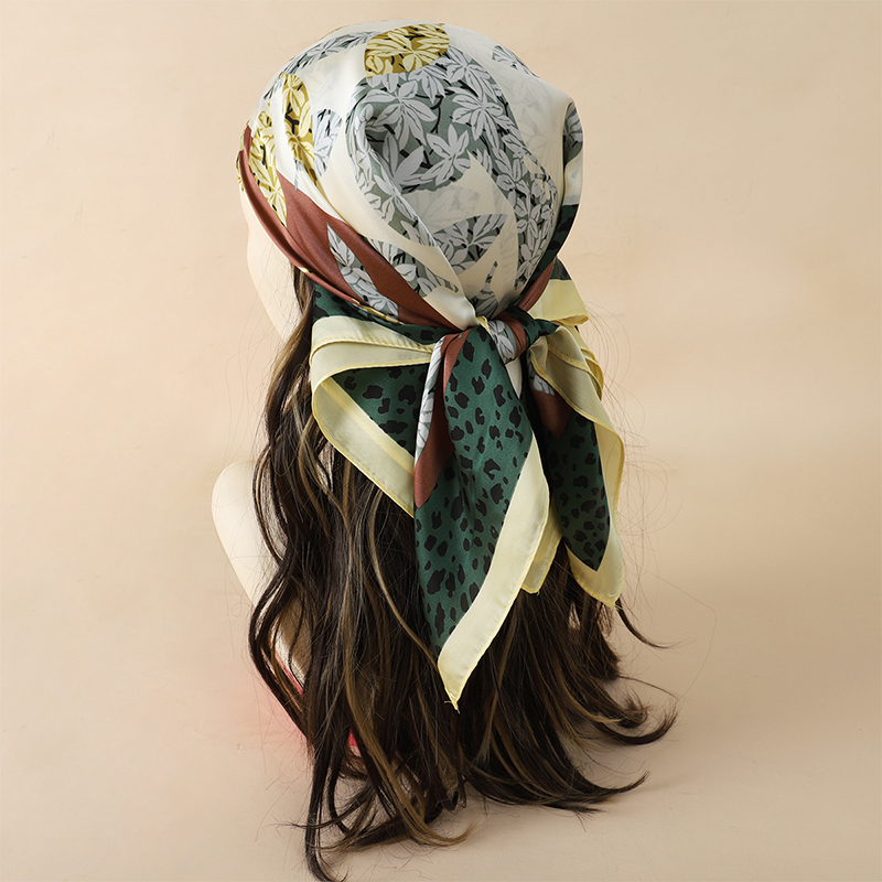 70x70cm Women Scarf Silk Feeli - Face Scarf Mask 评论和价格